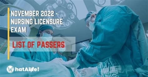 Complete list of passers, November 2022 Nurse Licensure .